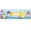 Banner de papel Baby Shark Pers.